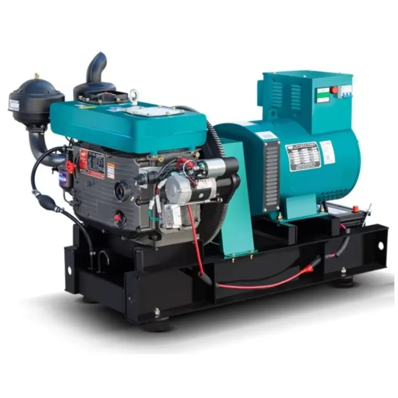 Single Cylinder Direct Coupled Generator KW 220V 380V Three Phase Portable Power Generator