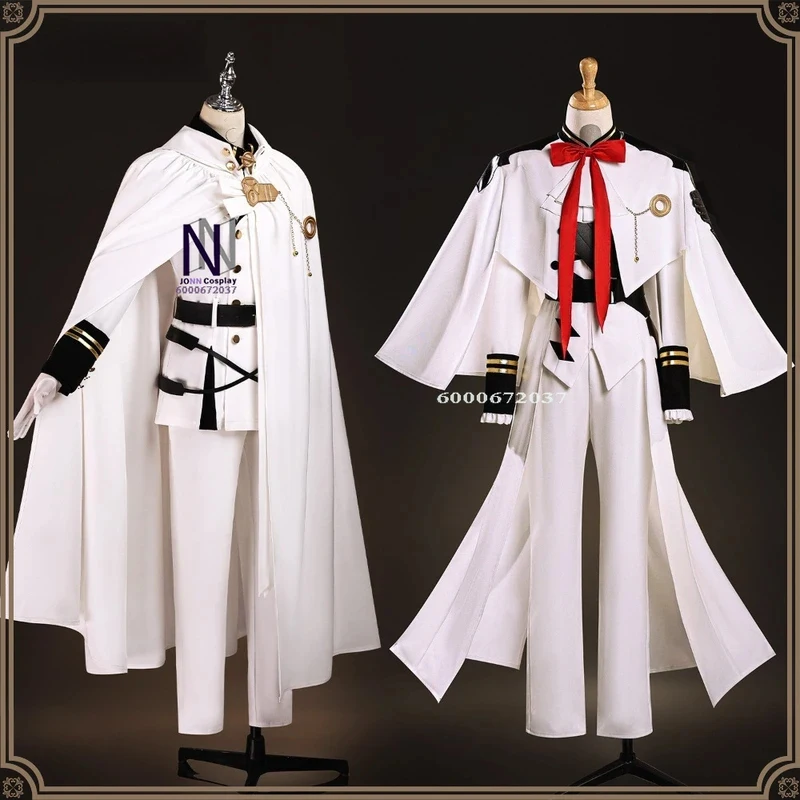 

ABC123Hot Seraph of The End Cosplay Costume Anime Ferid Bathory/Mikaela Hyakuya High Quality Role Playing Uniform Men Adx,3;b'2.