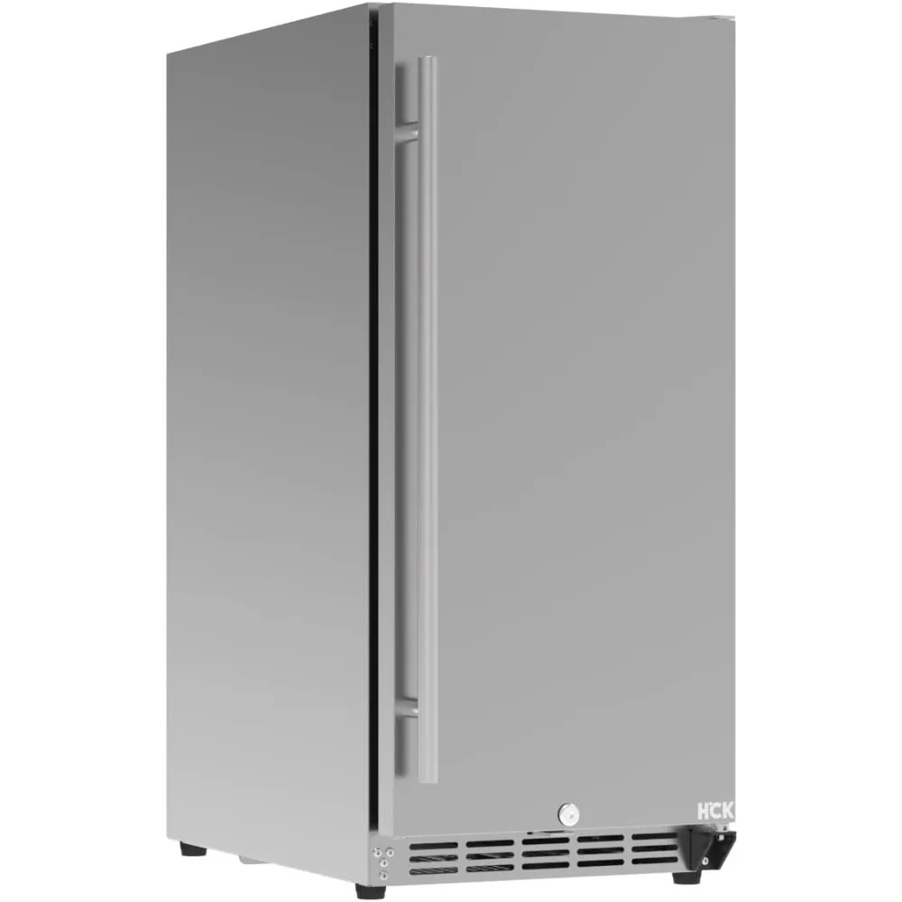 15 Inch 90 can Commercial Grade Built-in Indoor/Outdoor Beverage Fridge with Stainless Steel Door for Soda and Beer