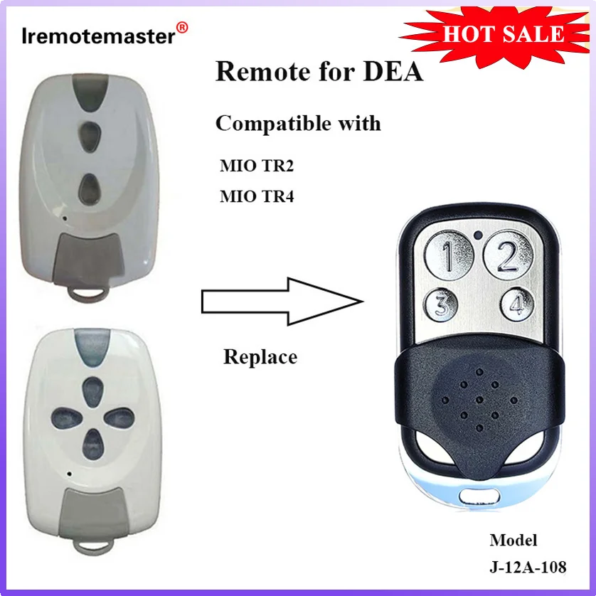 

For DEA MIO TR2 TR4 Garage Remote Control Rolling Code Garage Command Gate Remote Transmitter