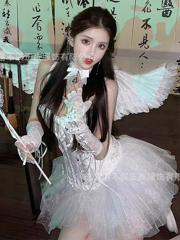 Cosplay Sexy Bunny Girl Bunny Costume Cosplay Halloween Night Party Little Devil Angel Cosplay Costume Dress Elegant Sexy 8PGS