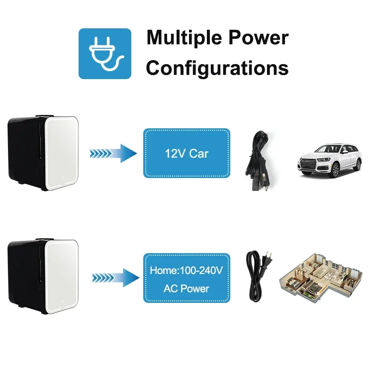 スマートミニ冷蔵庫,化粧品,車,家庭用,10リットル