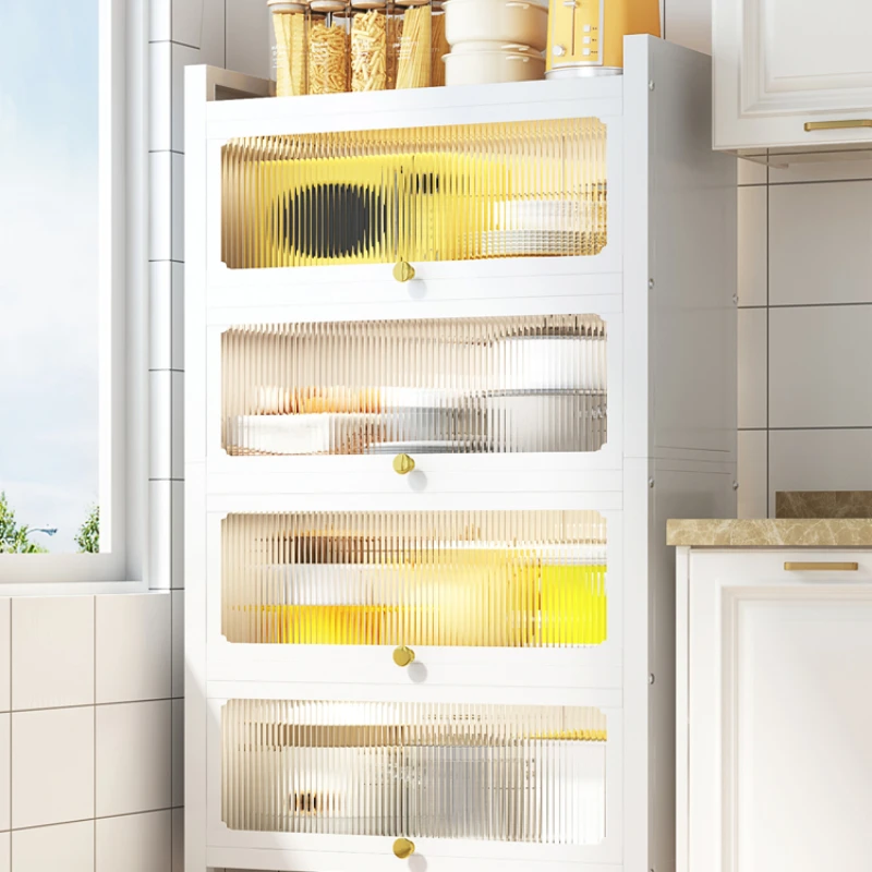 

Kitchen racks, multi-floor multifunctional microwave ovens, lockers, cabinets, dishes and cutlery.