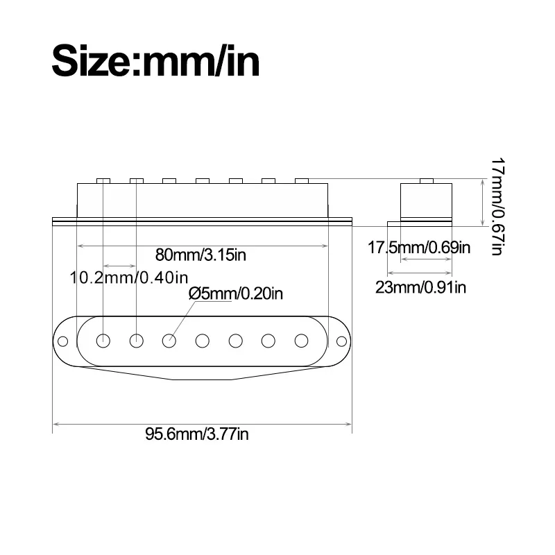 7 String Alnico 5 Single Coil Pickup DIY Kits- Fiber Bobbin/Alnico V Pole Piece/Waxed Cloth Cable Pickup Kits for ST Guitar Kits