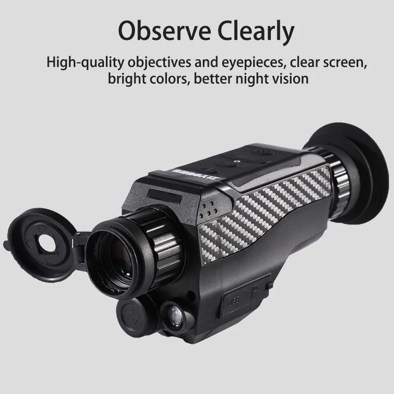 

DT18 New Monocular Night Vision Device Camera HD Infrared 8X Digital Zoom Outdoor Day Night Dual-use Darkness Hunting Telescope