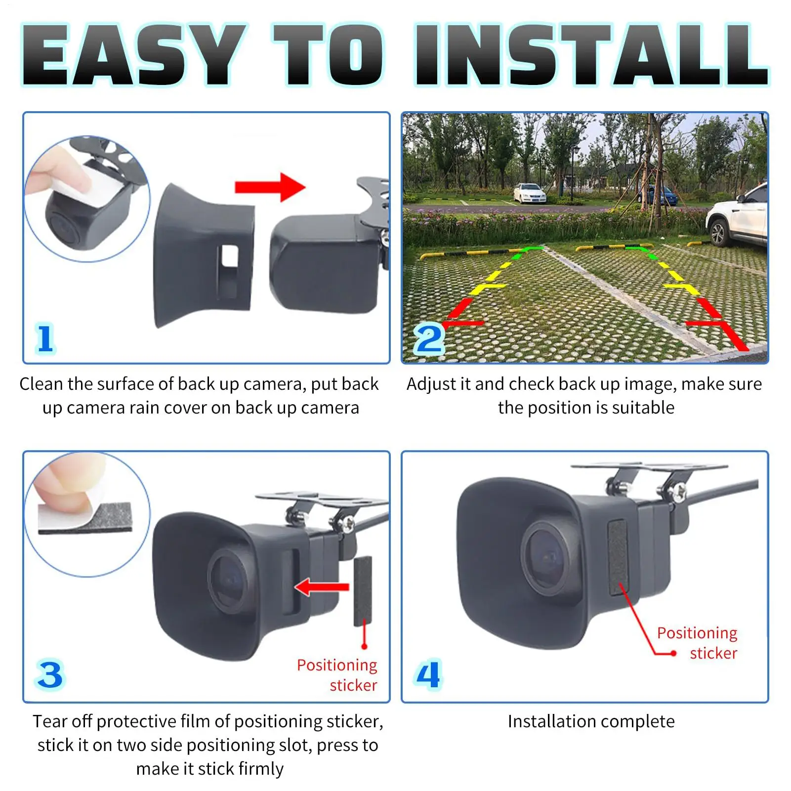 Backup Camera Rain Shield Silicone Portable Universal Shield Rain Backup Camera Cover For Driver Truck RV Vehicle Exterior Snow