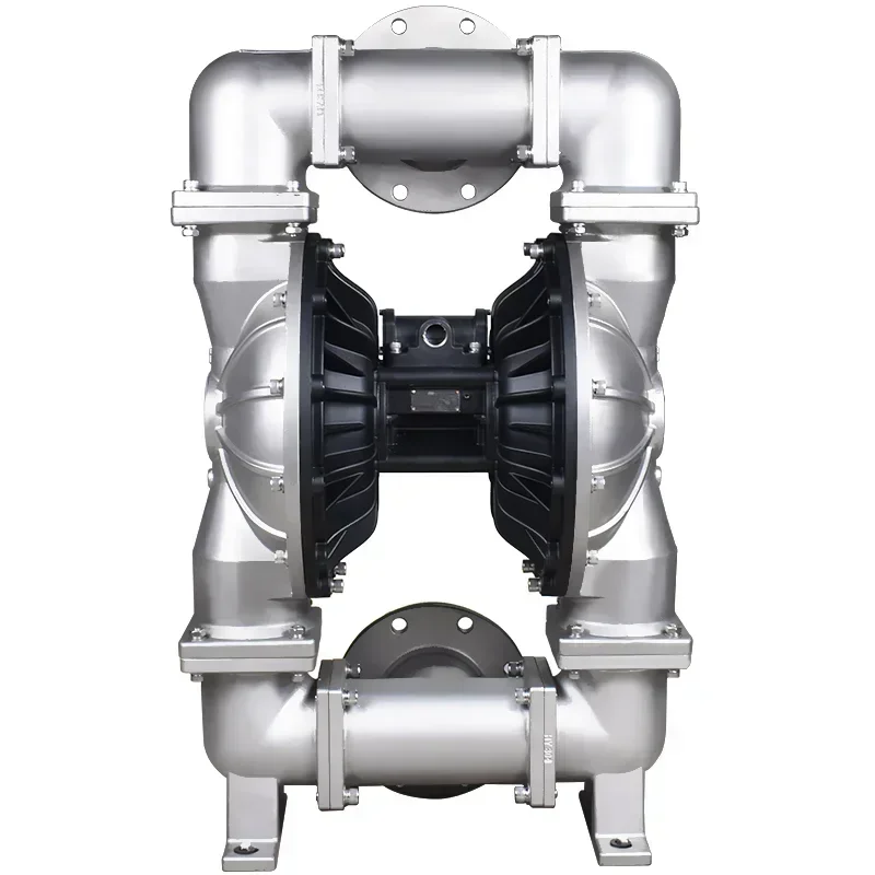 Hot SalesQBY3-125P Stainless Steel Diaphragm Pump Large Flow Diaphragm Air Pump Pneumatic Pressure Pump Alkali Resistant