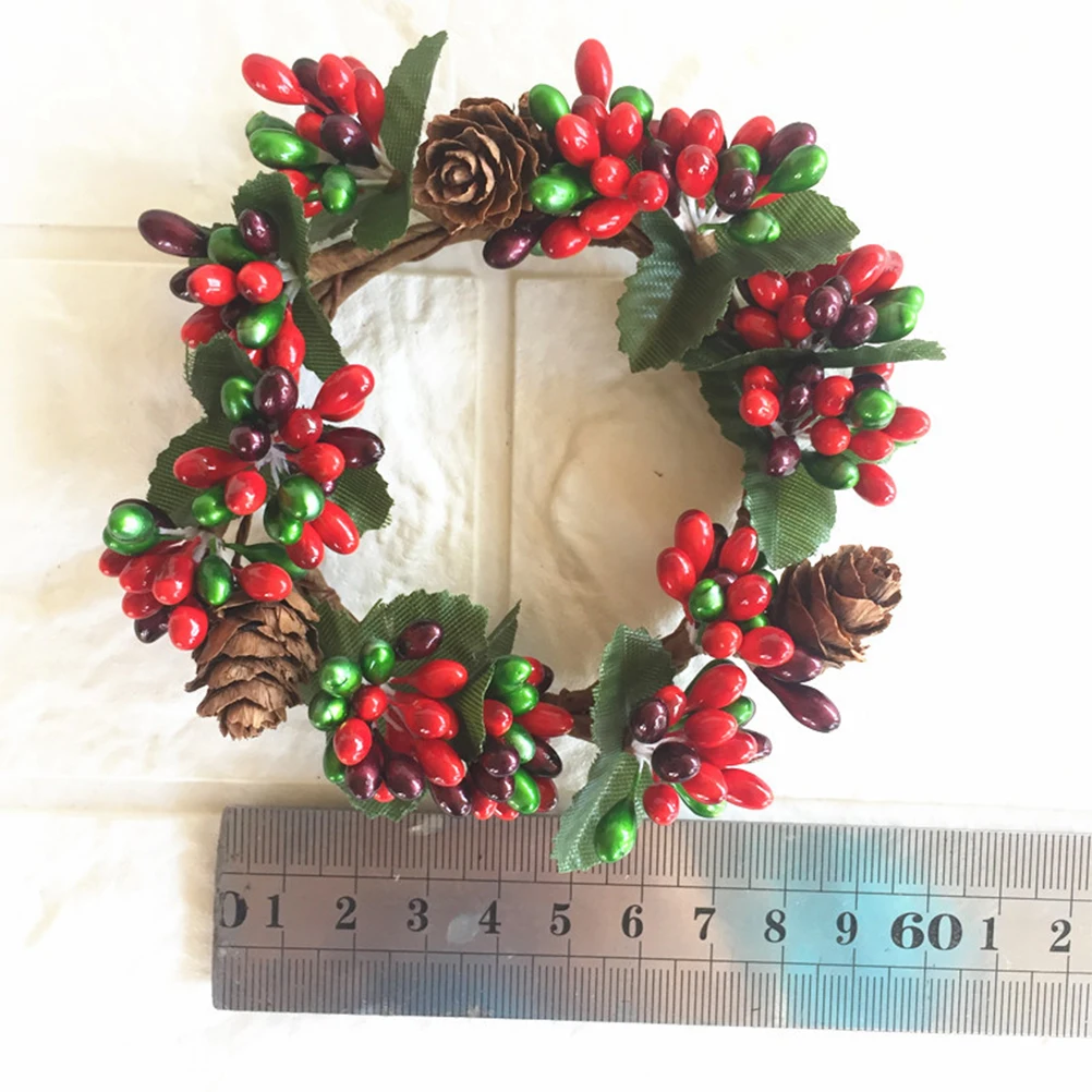 

2Pcs Christmas Wreath Decorations Elegant Xmas Door Wreaths Party Decorative Holidaynaments Festive Home Decor