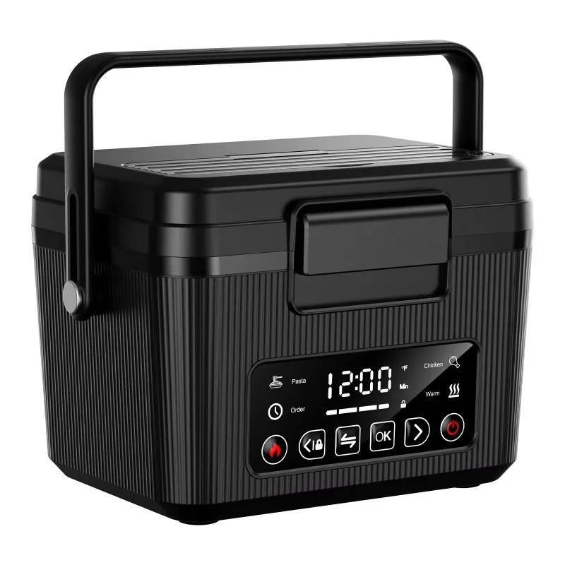 New wireless self-heating lunch box, portable stainless steel insulated lunch box, suitable for students, families and offices