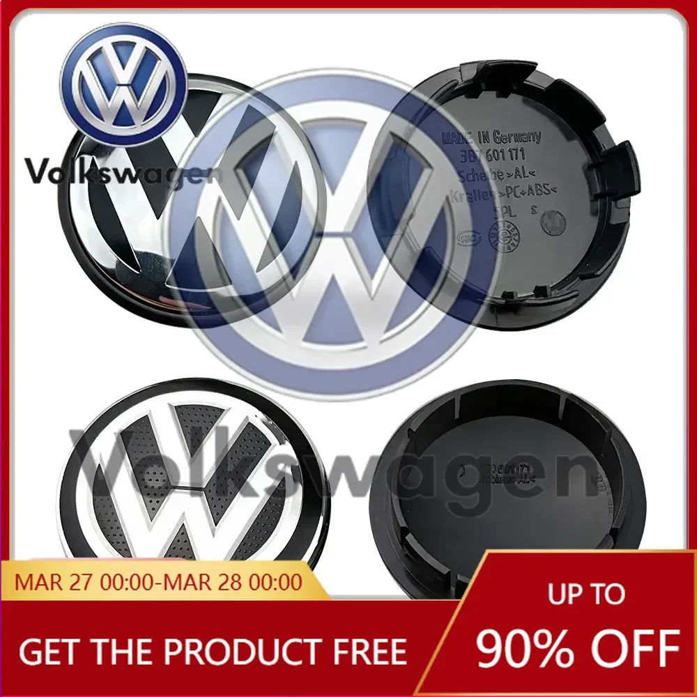 

Emblems For VOLKSWAGEN VW 4pcs 56mm 65mm 70mm Car Styling Wheel Center Cap Hub Covers Badge Accessories For VW Volkswagen Golf S