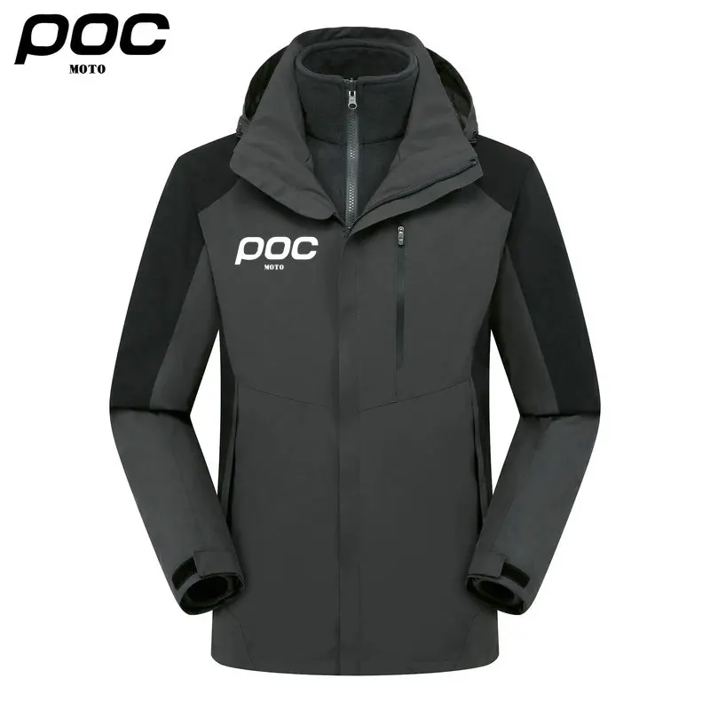 Winter Warmer Moto Poc Bicycle Jackets Windproof Thermal Fleece Bike Tops Coat Men Women MTB Road Sports Cycling Jerseys Jacket