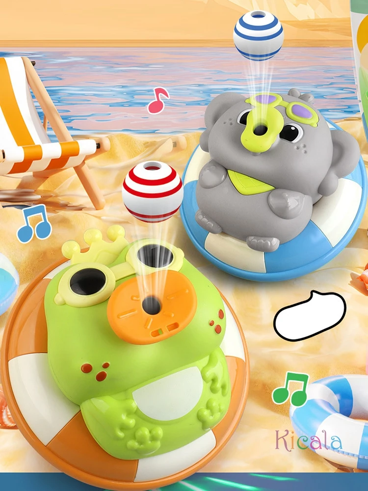 ลูกบอลลอยไฟฟ้าสําหรับเด็กช้างกบ Blow Ball หลีกเลี่ยงอุปสรรคอัตโนมัติ Interactive ของเล่นดนตรีพร้อมไฟ LED ของขวัญ