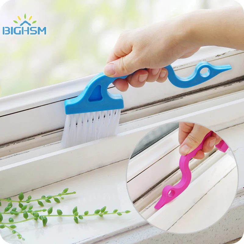 1Pcs Swan Shape Window Groove Cleaning Brush Scraper Brush Sill Crevice Cleaner Kitchen Cleaning Brush Wheel Kitchen Accessories