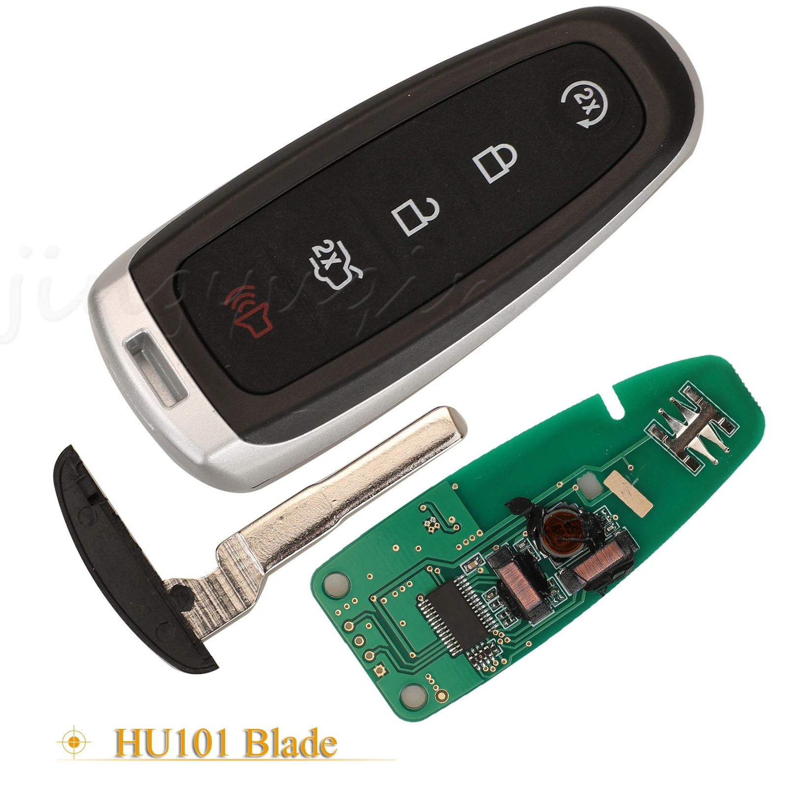 jingyuqin 5 Buttons Smart Remote Key Fob M3N5WY8609 315Mhz ID46 4D63 For Ford Edge Escape Car Keyless HU101 FO38