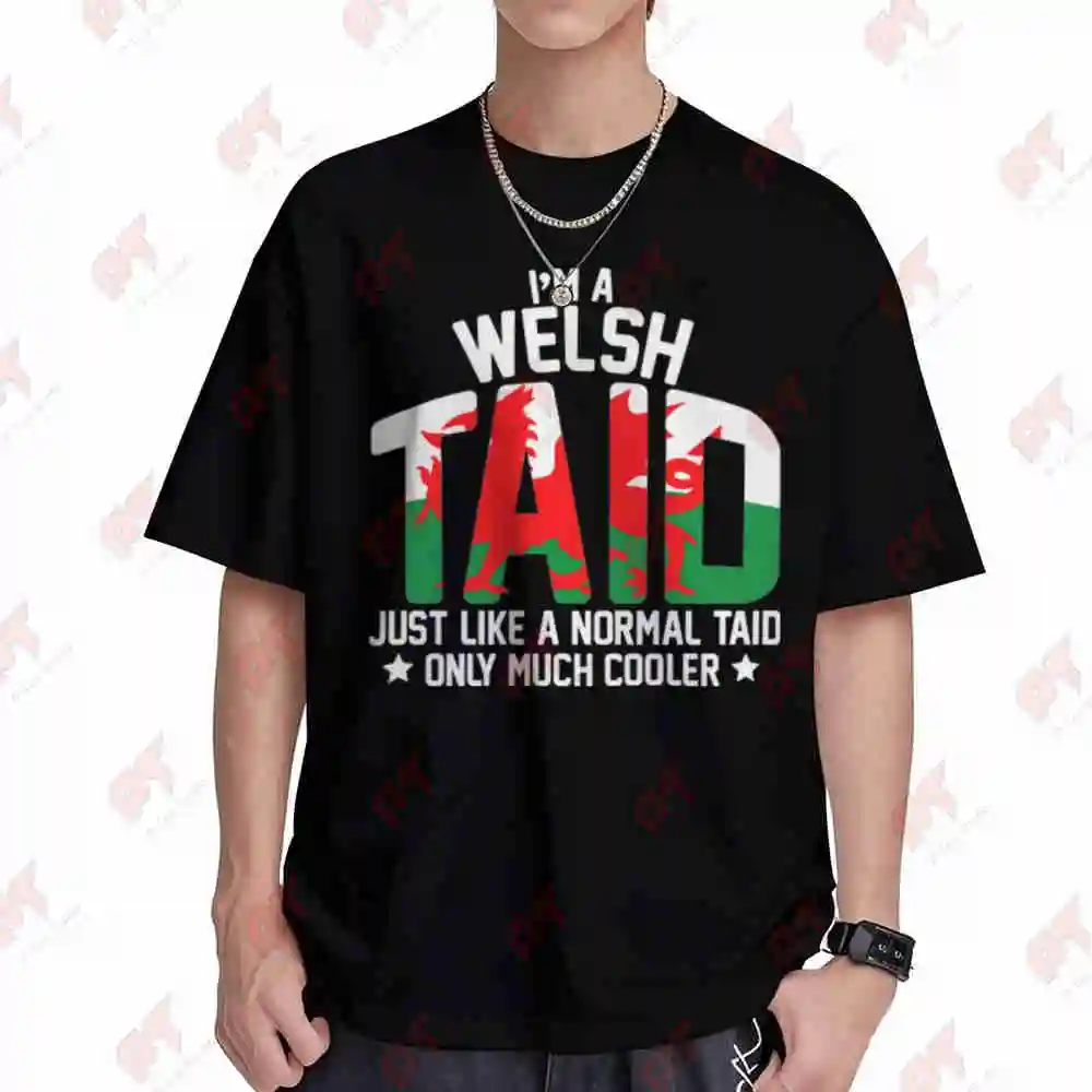 I'm A Welsh Taid Only Cooler Short Sleeve Tee 100% Cotton T-Shirt