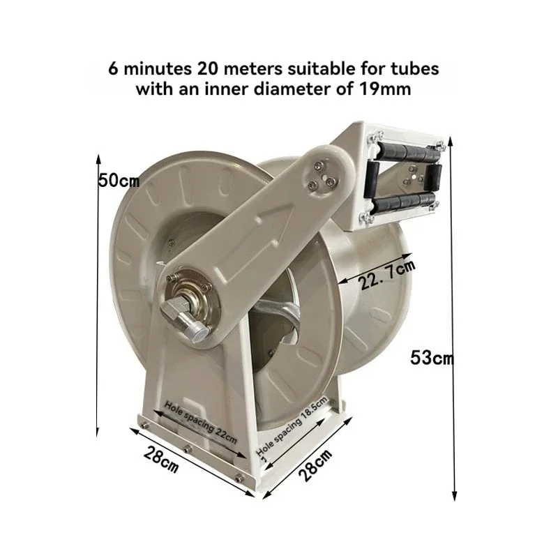 Refueling machine shrink hose reel fully automatic refueling hose storage fire reel sprayer hose reel