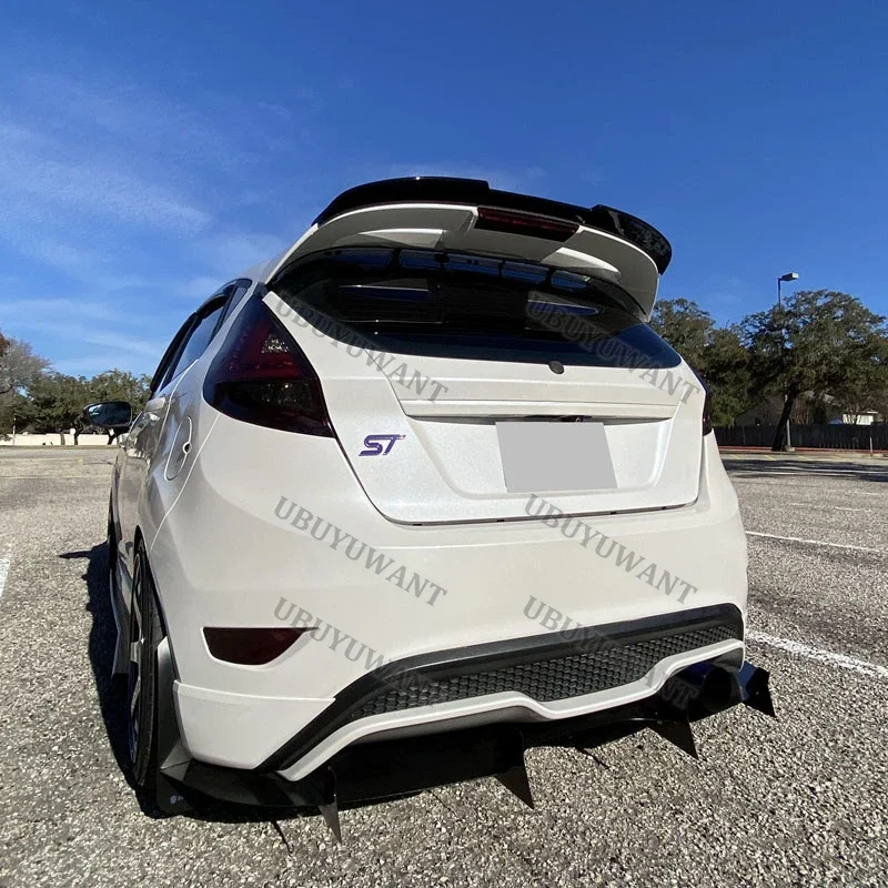 For FORD For FIESTA MK6 MK7 MK7.5 MK8 ST 2002-2021 Rear Trunk Lip High Quality ABS Plastic Wing Spoiler Car Styling