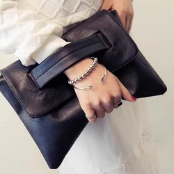 Women Clutch Bag Soft Pu Leather Lady Evening Bags Trend Party Envelope Bag Large Capacity Handbag Clutches