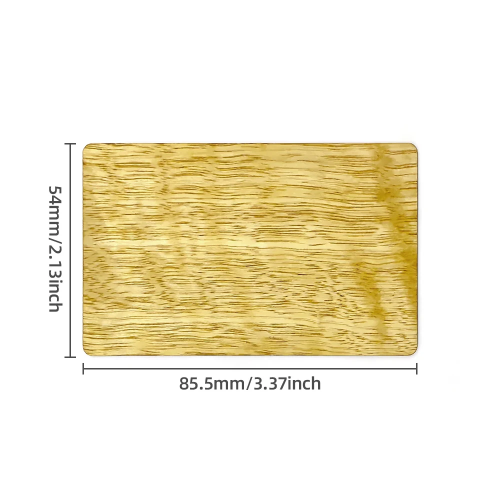 1pc NFC Wooden Card 13.56MHZ RFID Tag 504Bytes Nt.ag215 Chip NFC Contactless Business Gift Social Recognition Card