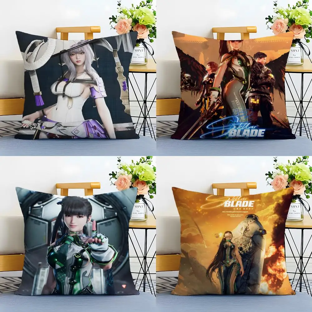 Stylish Game S-Stellar B-Blade Cushion Cover Linen Pillowcase Soft  for Sofa Bed Home Room Decor