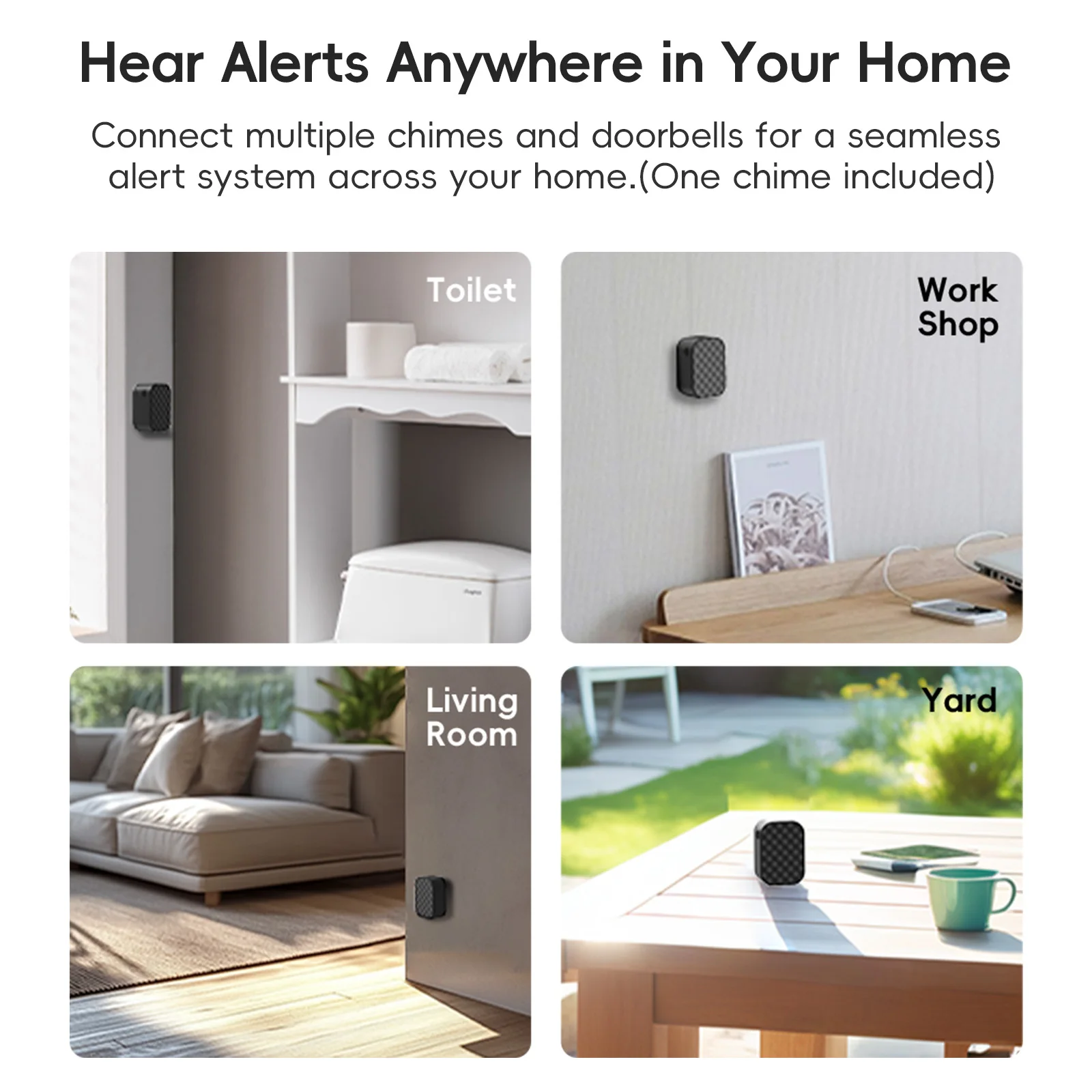 ZUMIMALL Dual Lens video Battery /wired power Doorbell Wireless with Chime, 2 Way Audio, Voice Changer