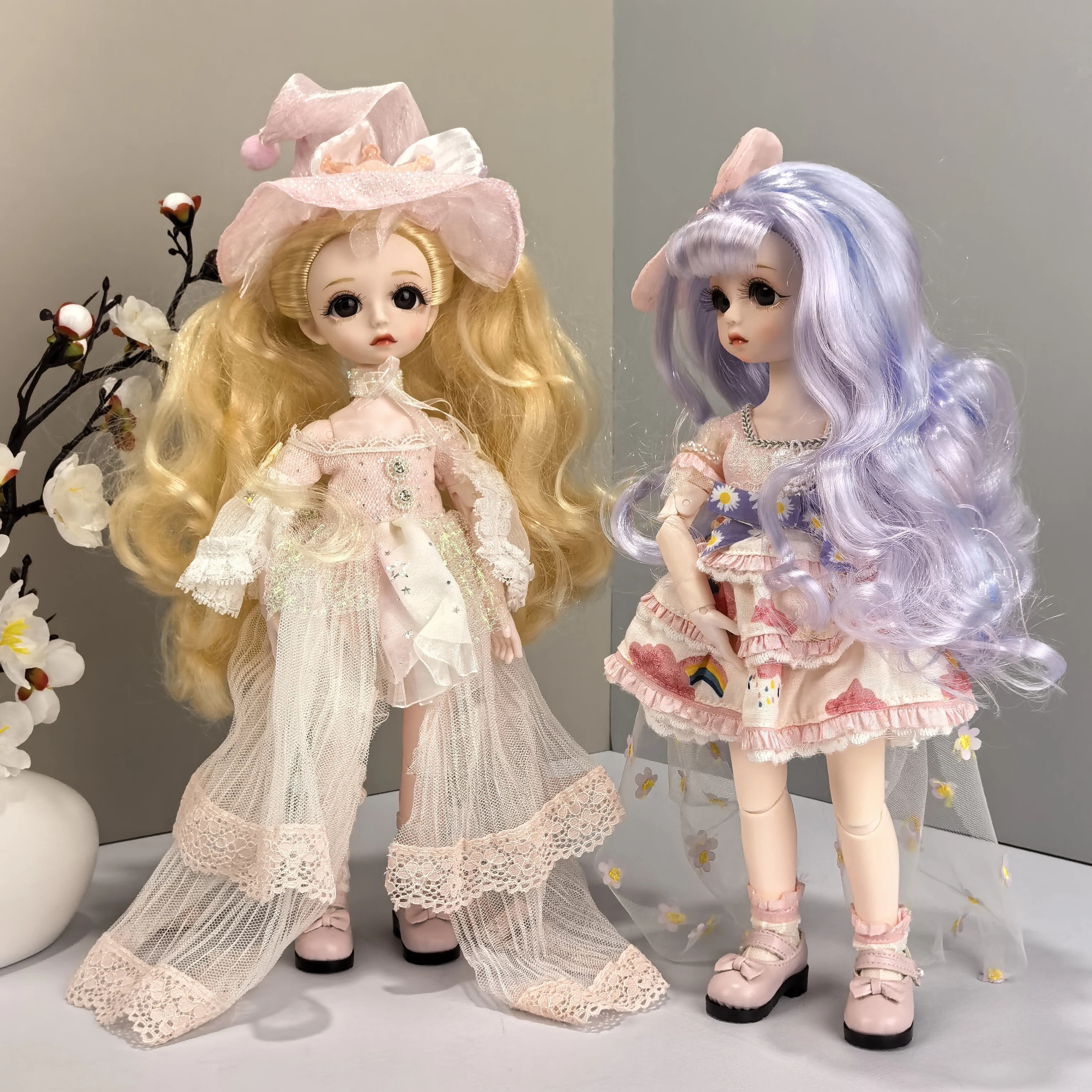 

DBS DREAM FAIRY Doll 1/6 BJD Name by Little Angel mechanical joint Body With makeup,Including scalp,eyes,clothes girls SD,