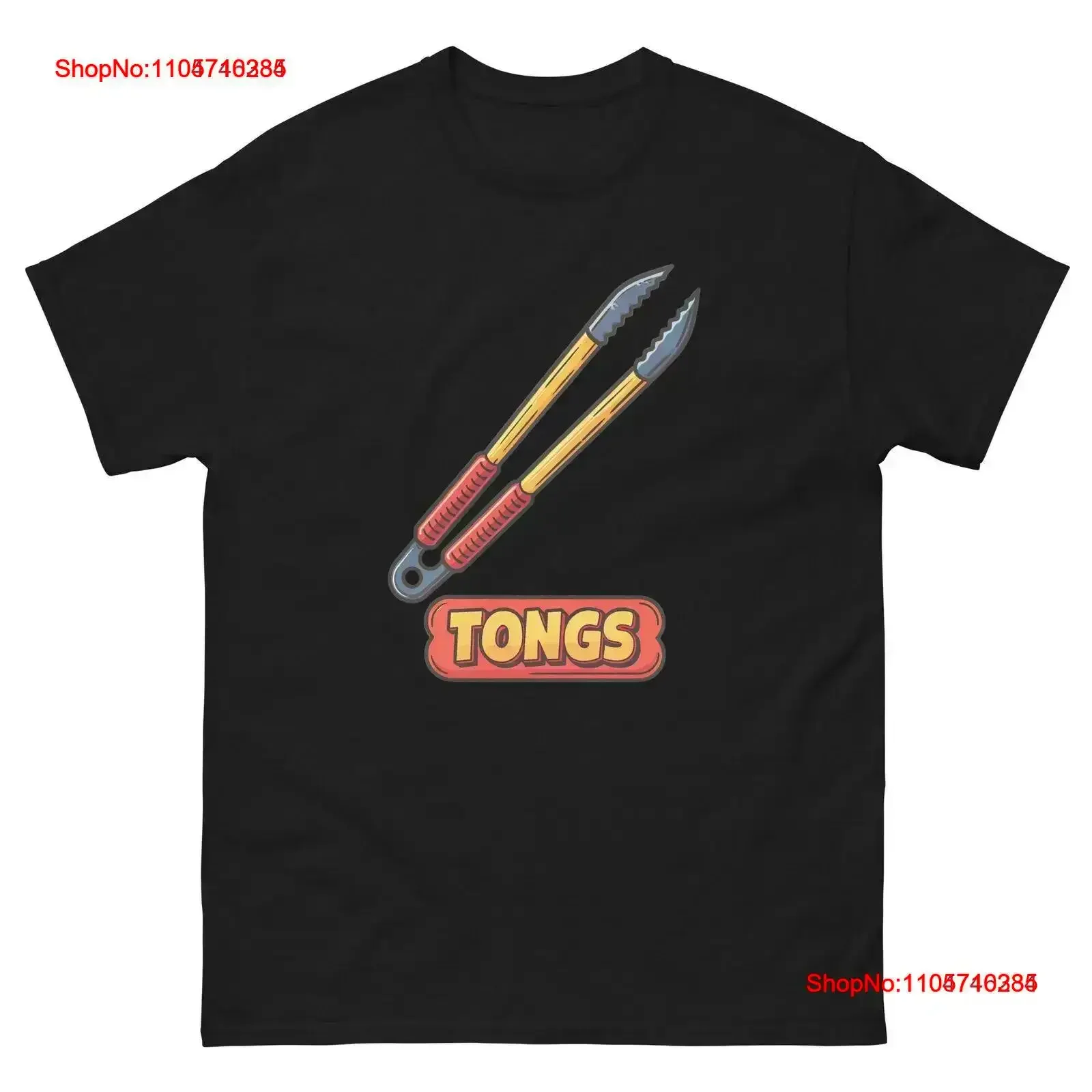 Tongs Kitchen Home Cooking Culinary Utensil T Shirt vintage Washed Top For Everyday Wear graphic designer clothes Stylish homme