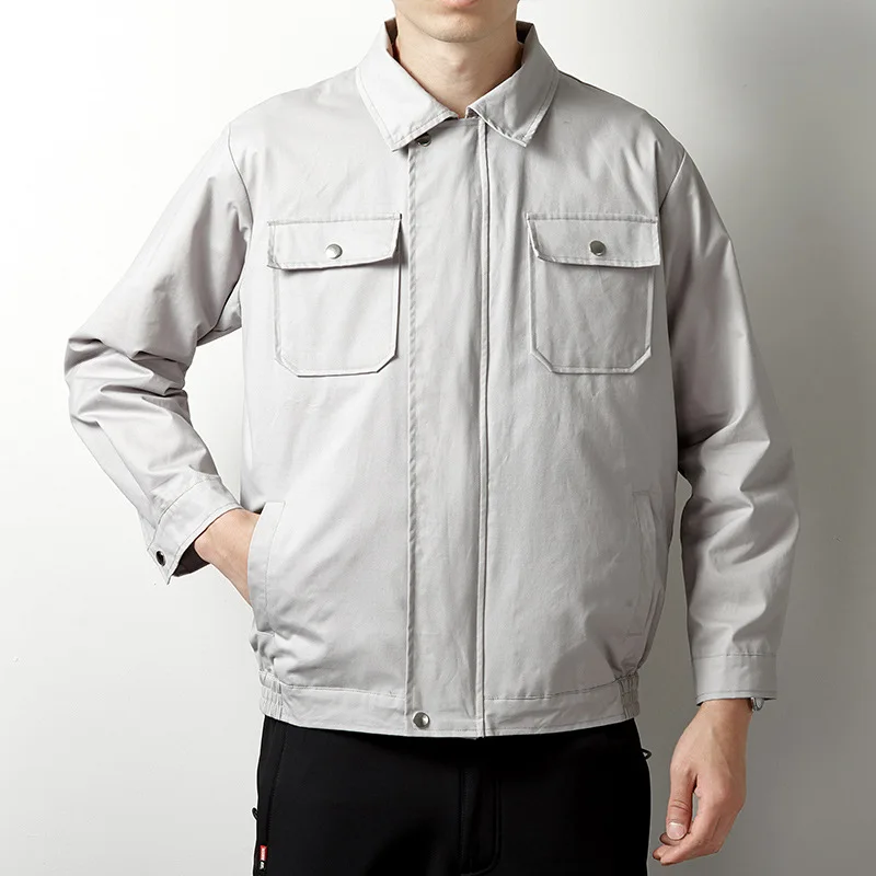 In Stock Double Zipper Fan Clothing Charging Cooling Heat Dissipation Air Conditioning Suit Construction Site Labor Protection J