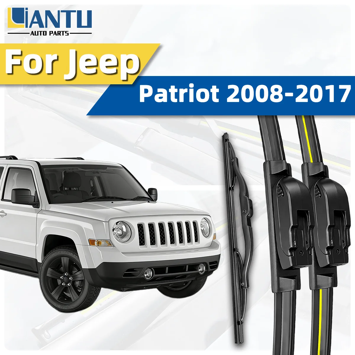 

Комплект из 3-х передних и задних дворников для Jeep Patriot 2008-2017, бесшумные дворники для лобового стекла, автомобильные аксессуары 2016, 2015, 2014, 2013