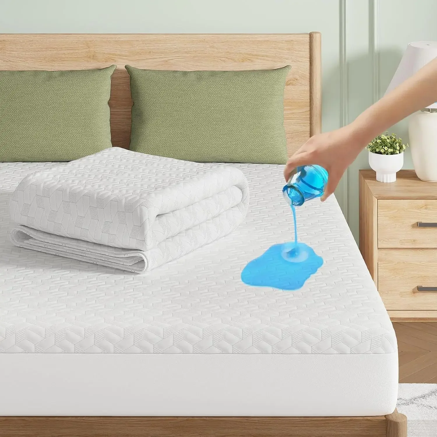 

Twin Mattr With Waterproof Mattr Protector, 6 H Gel Memory Foam Mattr In A Box, Fiberglass Free, Breathable For Cool Sleep &