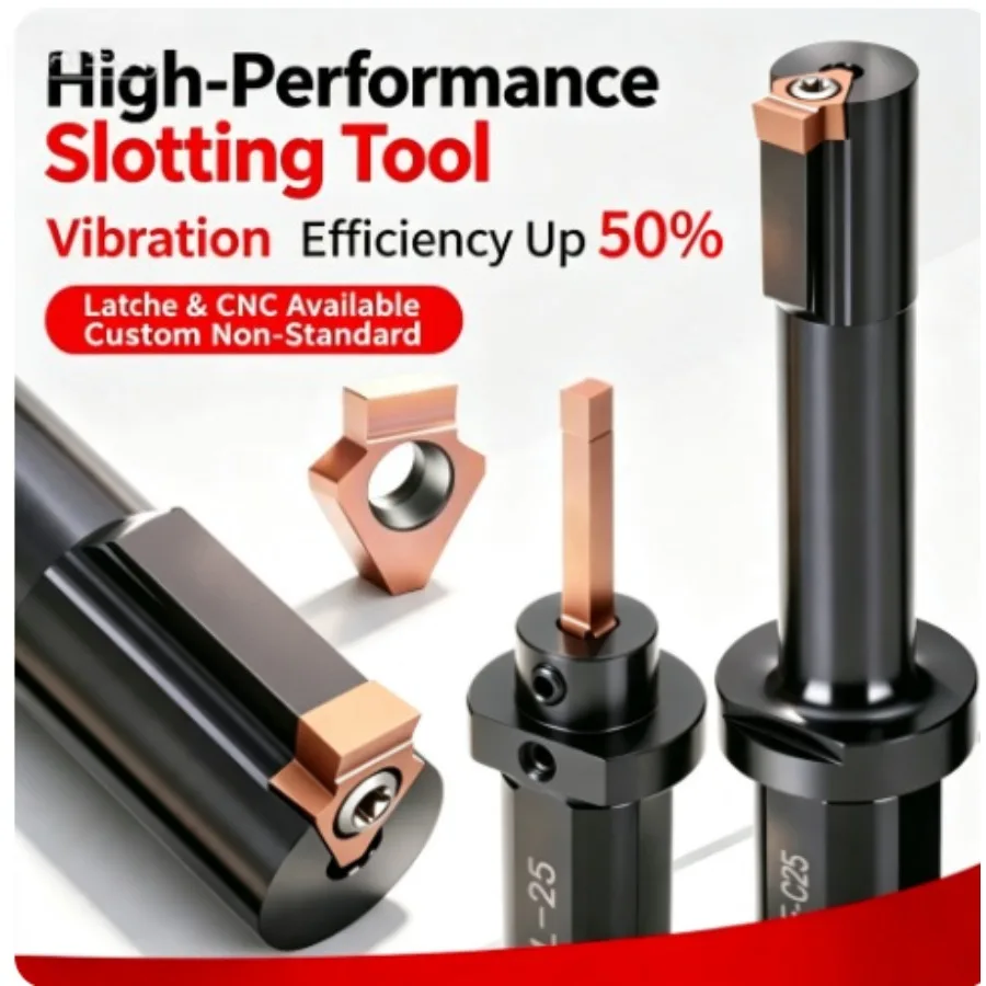 1pc Best Seller New CNC Machining Center Slotting Tool Holder Keyway Gear Shaper Positioning Groove Broach Tool Inserts