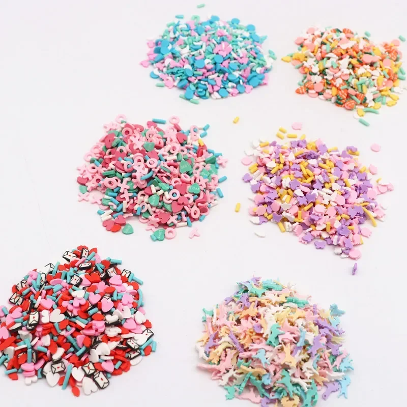 20g 5mm Polymer Clay SliceS Mix Fake Sprinkles Hot Clay Confetti DIY Making Crafts Plastic Klei Mud Particles Nail Art Decor