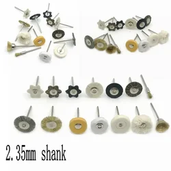 Professional Polishing Bristle Brush Set with Wheels for Rotary Tool Jewelry Making Nail Art DIY Craft Metal Grinding Accessorie