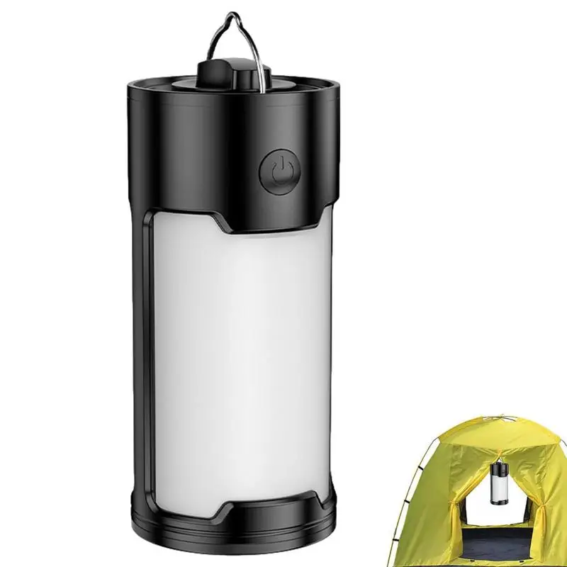 IPX45 Waterproof Rechargeable LED Camping Lantern With Hook Portable Flashlights For Night Storm Survival Outages