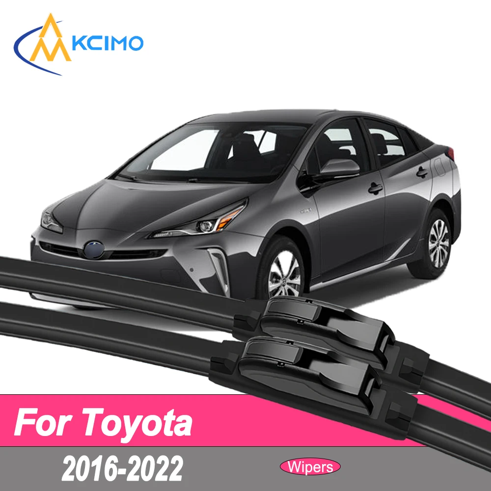 

Premium Rubber Durable Silent Windshield Wiper Blades 2pcs for Toyota Prius 2016-2022 XW50