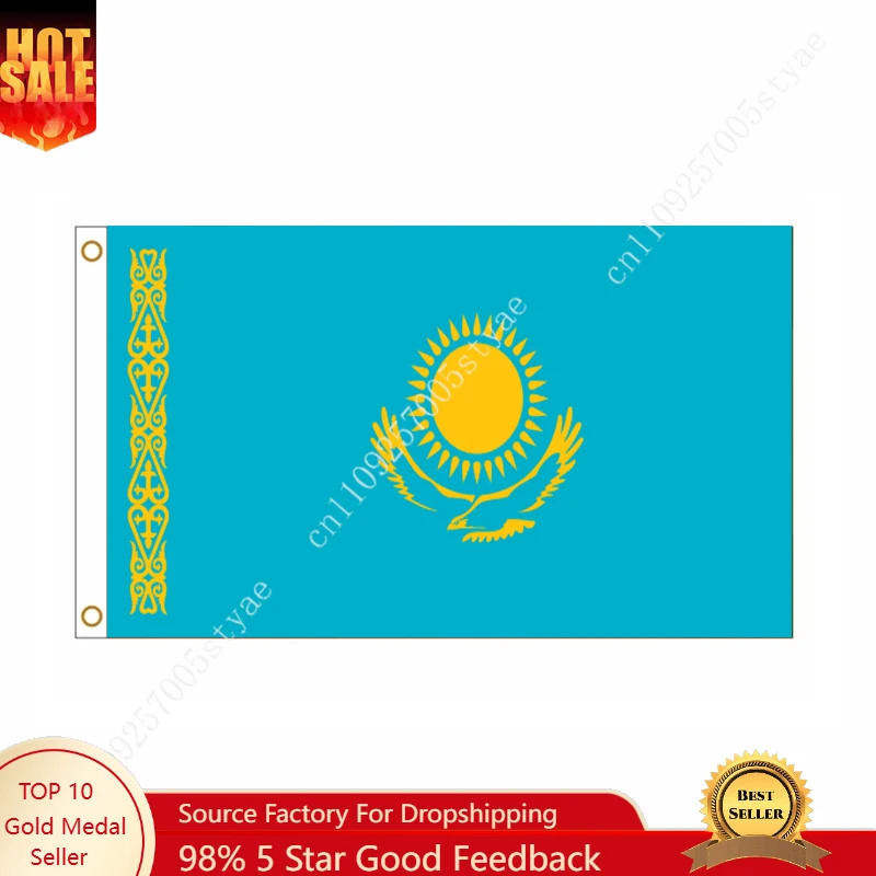 

Kazakhstan Flag Kazakhstan National Flags Wall decoration Sign Banner Poster For Outdoor indoor 90x150cm Hanging Banner Home De