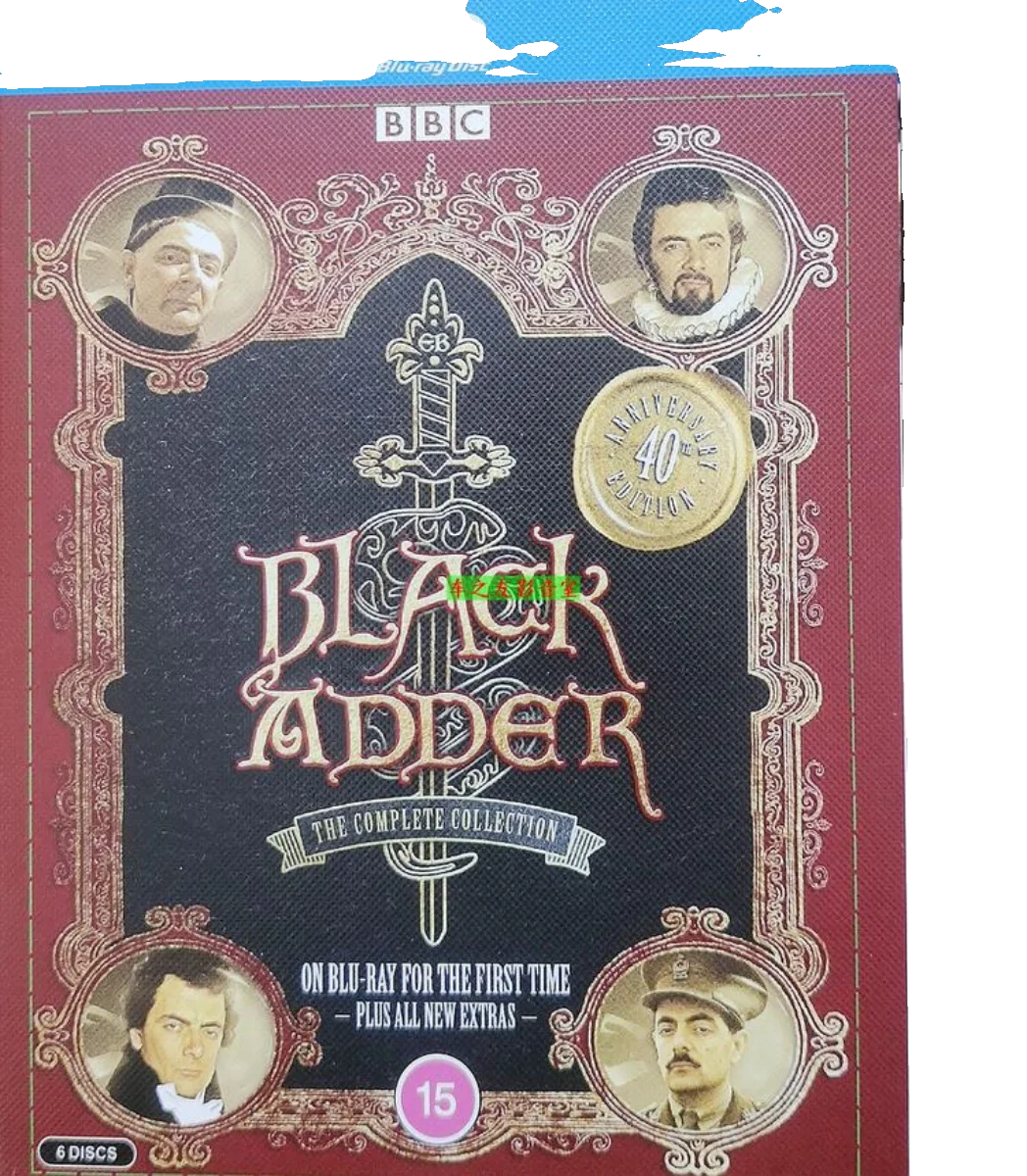 BD Blu-ray Discs Blackadder Series Complete Collection for Rowan Atkinson 6 DVDs English Audio with Chinese Subtitles