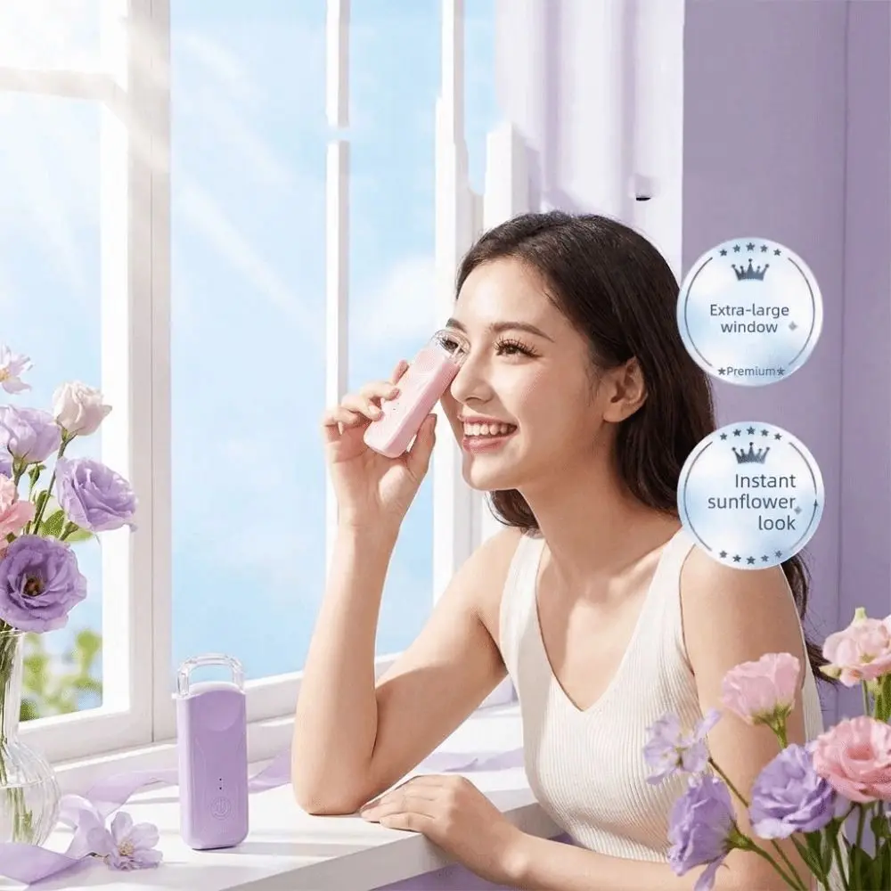 Fast Heating Heated Eyelash Curler Lightweight Heat Resistant Electric Lash Curler USB Charging Long-Lasting Lift