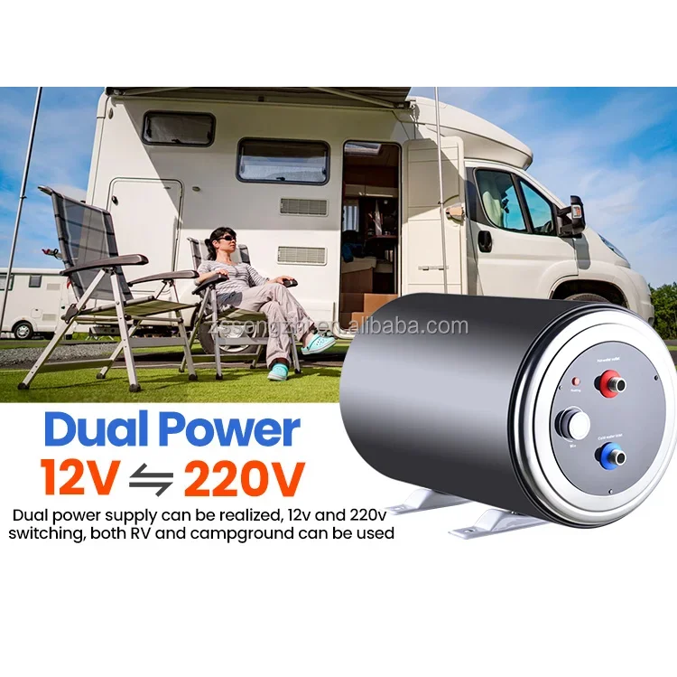 Boat Water Heater tank 24v 12v Rv Boiler Electric Water 12v 10l Hot  Rv Electric 12V RV DC Storage Caravan Electric Water Heater view 5