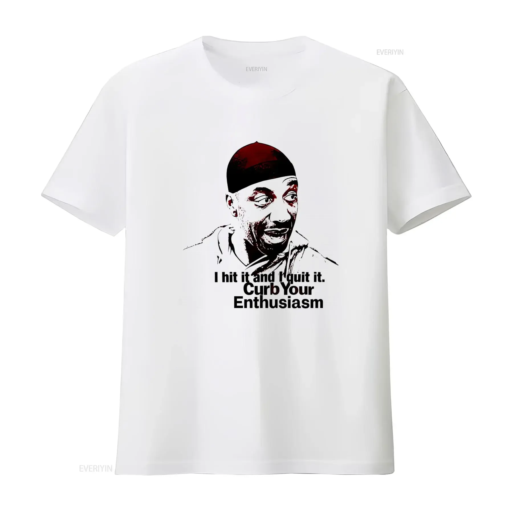Leon From Curb Your Enthusiasm T Shirt I Hit It And Quit Design Funny vintage Washed homme graphic Top For Everyday Wear