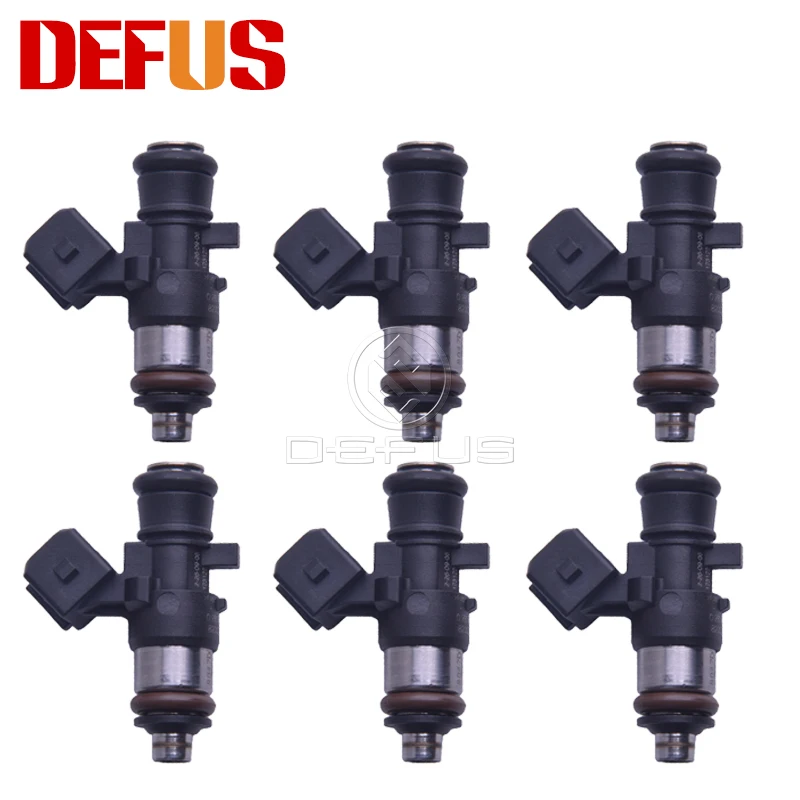 6X Fuel Inejctor Nozzle OE 0280158046  Automotive 8200292590 For Dacia Renault 1.2L 16V D4F RENAULT 12ohm HOT Customize Gasoline