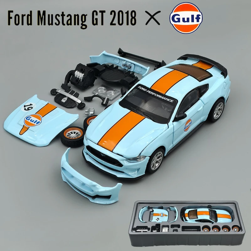 

Simulation 1/42 Alloy Ford Mustang GT Car Model Removable DIY Diecast Toy Vehicle Children Boy Birthday Gift Miniature Voiture