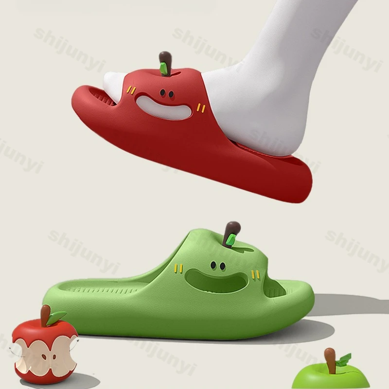 

Парные тапочки, лето 2029, уличные женские сандалии на платформе с милыми героями мультфильмов, легкая удобная домашняя нескользящая мужская домашняя обувь