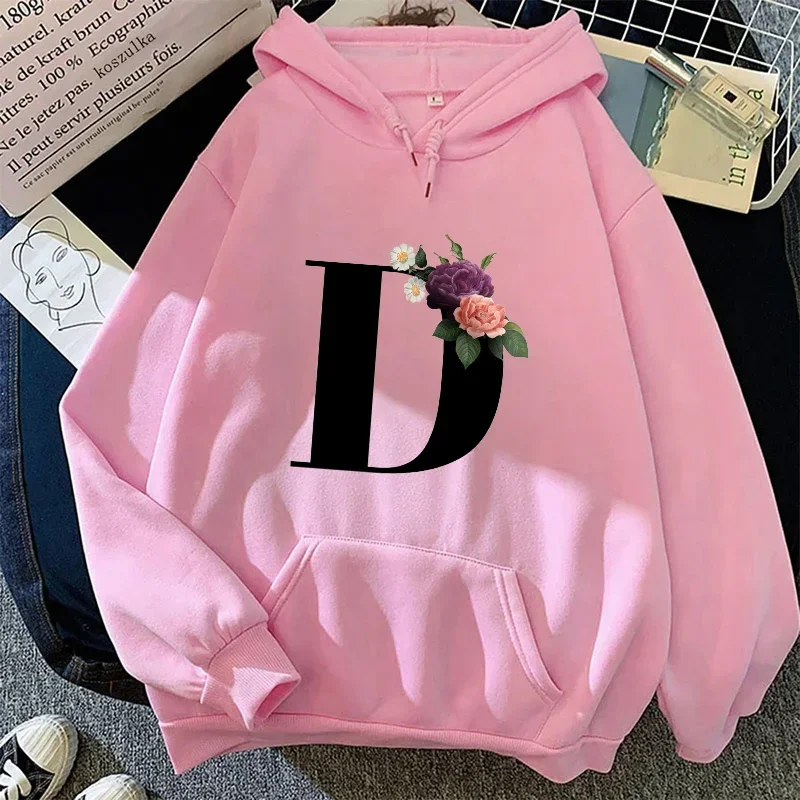 الخريف الشتاء المرأة هوديس رسائل عادية A-Z الطباعة بلوزات رياضية في الهواء الطلق الرياضة الركض امرأة الملابس بلوزات جديدة #6