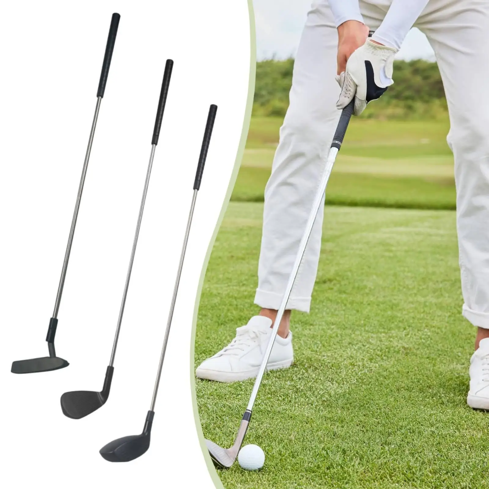 Golf Club Stainless Steel Sturdy Practice Club for Exercise Outdoor Training
