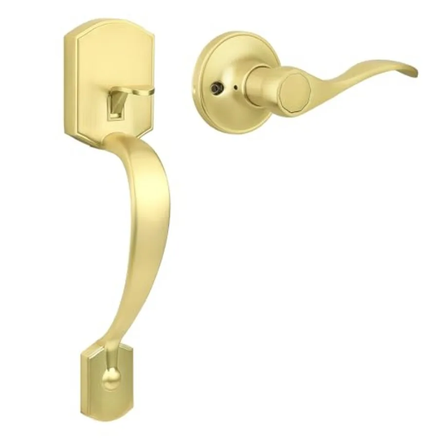 

Front, Single Cylinder Front Only, Entry Handleset, Reversible for Right and Left Door