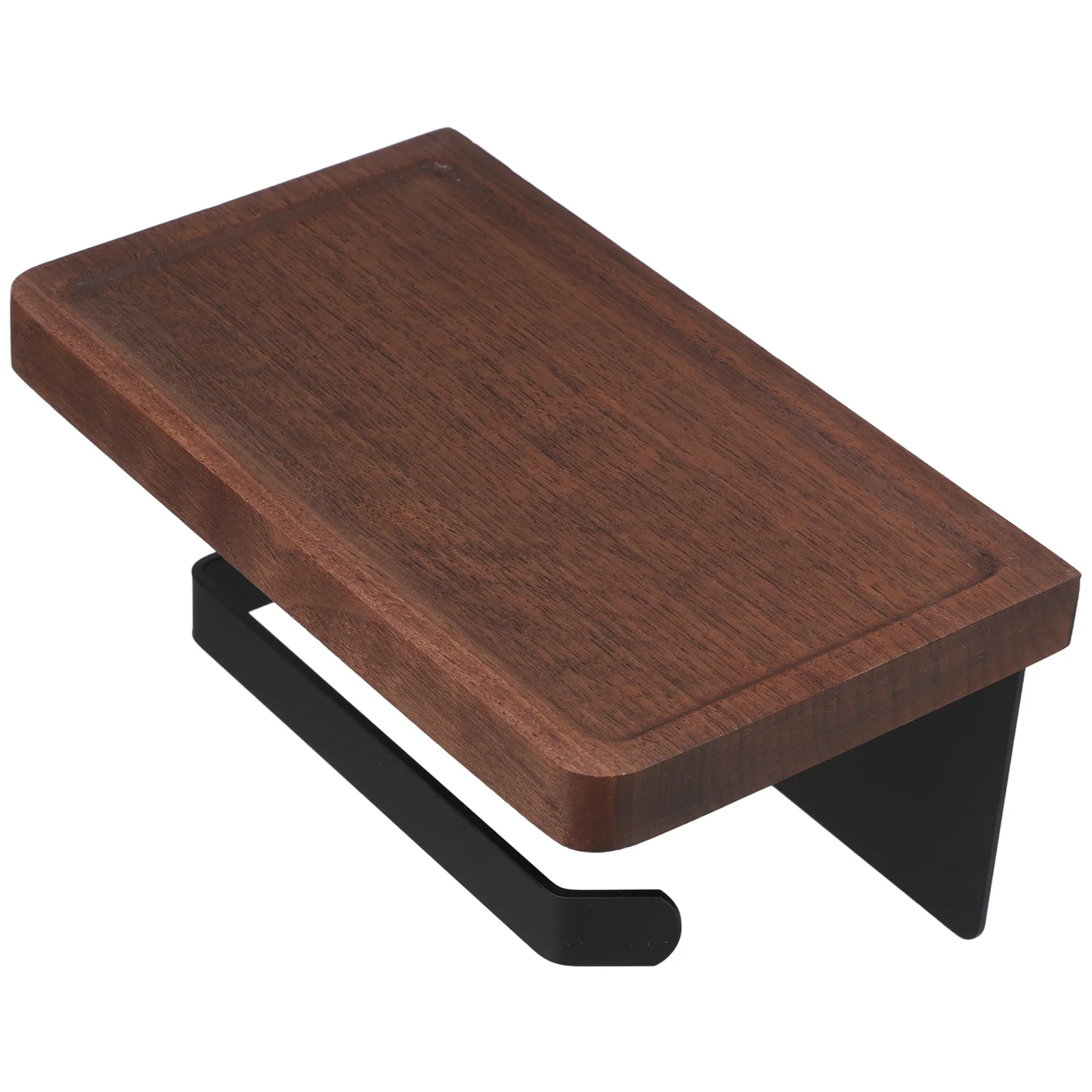 

Solid Wood Towel Holder Wall Mount Roll Multipurpose Roll Paper Holder Paper Organizer Storage Rack For Home Hotel