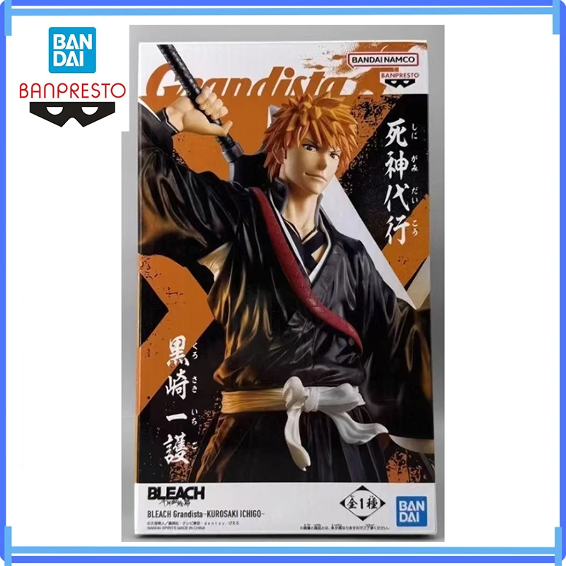 

Bandai In Stock Original Banpresto Bleach Anime Kurosaki Ichigo Grandista Action Figures Model Figurine Figuarts Boxed Toys Gift