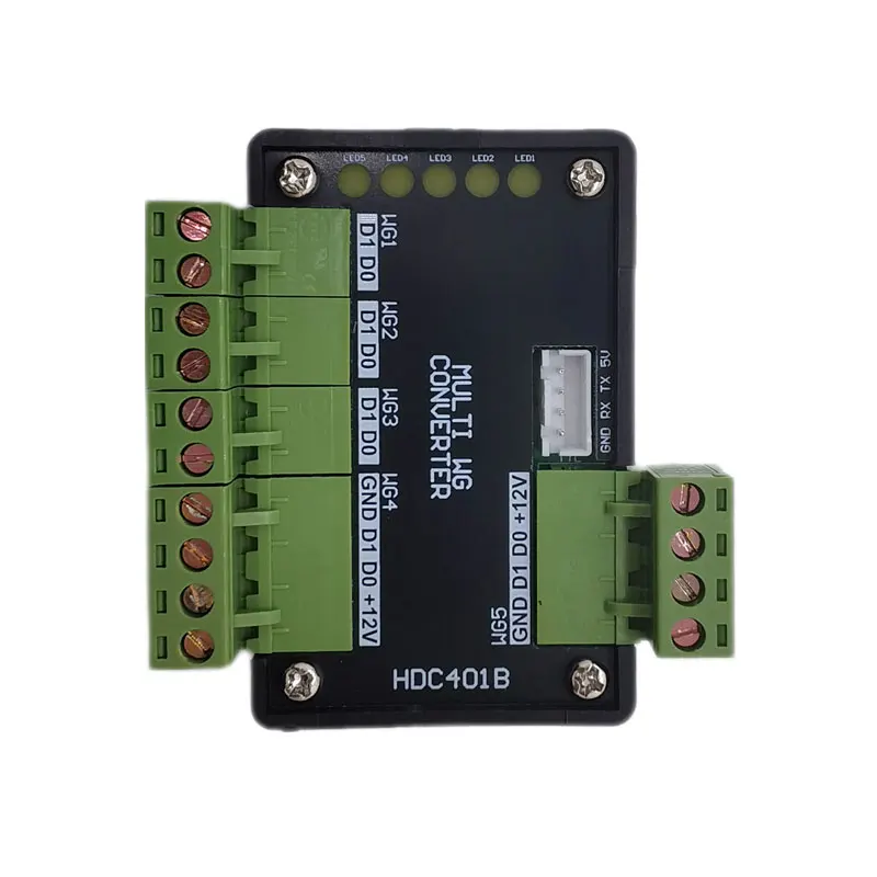 Wiegand Splitter Multi Way Wiegand Format Converter 4 In 1 out Or 4 In 1 out Auto Recognize WG26~WG80 Format