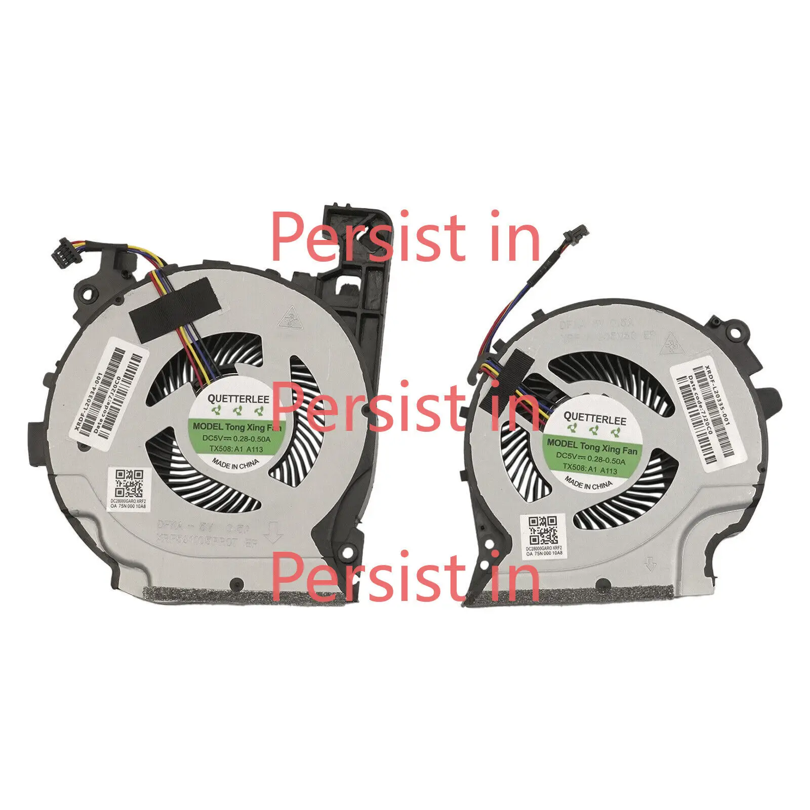 HP Pavilion oyun 15-cx 15-cx0000 için Laptop CPU + GPU soğutma fanı L20334-001